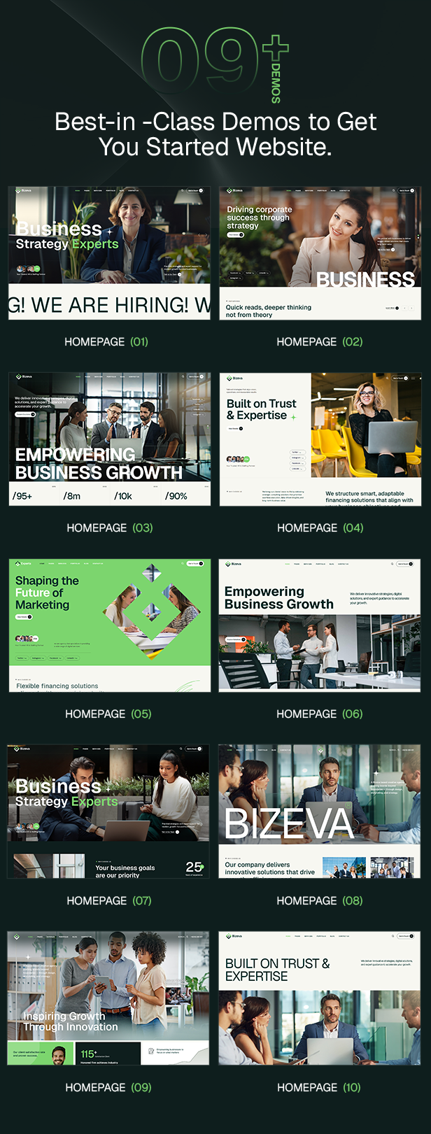 Bizeva WordPress Theme